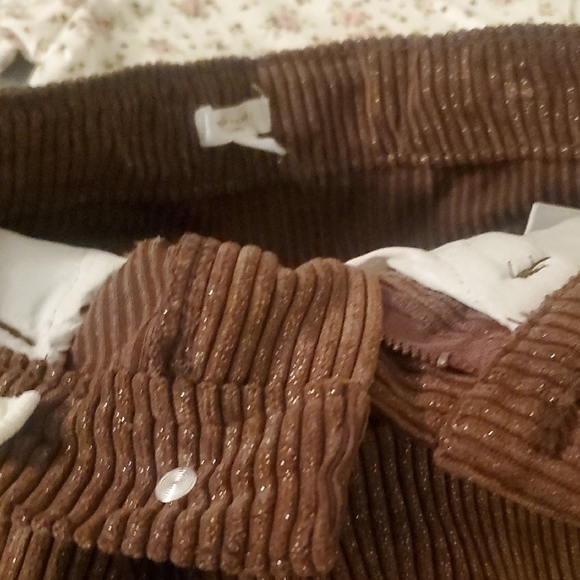 Tahari Girl Brown Corduroy Jacket and Skirt Set - Picture 13 of 15